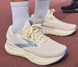 布魯克斯（BROOKS）女子緩震支撐跑鞋追嵐Adrenaline GTS 24 杏仁色/桃紅/藍(lán)色 39  曬單實(shí)拍圖