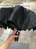 京品小米雨傘手電筒雨傘戶外便攜折疊雙人男防水雨傘自動(dòng)大號(hào)黑膠女遮陽傘 十骨旋轉(zhuǎn)led手電筒傘-曜石黑 曬單實(shí)拍圖