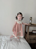 幼歌（YOUGE）2025夏季新款嬰幼兒無(wú)袖花瓣領(lǐng)純棉連衣裙清涼兒童裙子 粉色 90 cm 曬單實(shí)拍圖
