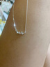 老銀匠s925銀項鏈女年輕款三生有杏國潮風銀杏葉鎖骨鏈情人節(jié)禮物送女友 曬單實拍圖