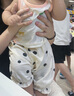 優(yōu)奇嬰兒短褲夏季純棉冰絲涼爽夏天女童夏季五分褲女寶寶花苞褲夏款 曬單實拍圖