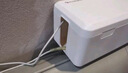 攸曼誠品寶寶防觸電插座保護兒童安全電源線插線板塑料收納盒1個 曬單實拍圖