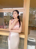 阿黛麗粉水晶戒指指環(huán)女芙蓉石925銀鑲嵌大氣指環(huán)開口戒生日禮物女 曬單實(shí)拍圖