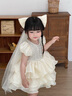 mlgt kids童裝女童連衣裙2025夏季新款兒童洋氣公主裙寶寶禮服蓬蓬裙 短袖亮片公主裙/送頭紗 110 cm【適合3-4周歲 100-110cm】 曬單實(shí)拍圖