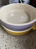 酷彩（Le Creuset）法國輕奢圓形盤(pán)雙耳防燙家用深盤(pán)沙拉菜湯盤(pán)子餐具鍋形盤(pán) 14厘米小食盤(pán)薰衣草色 曬單實(shí)拍圖