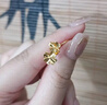 愛的約定18K金四葉草耳釘女士彩金黃金耳飾生日紀(jì)念日禮物送女友老婆 曬單實拍圖