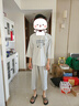 英博倫青少年睡衣春秋薄款男大童夏季純棉男童家居服套裝20661蘭灰 175 曬單實(shí)拍圖