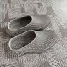 卡賓官方正品4D打印拖鞋男夏季潮流新款透氣軟底洞洞鞋百搭戶外涼拖鞋 灰色 40 曬單實(shí)拍圖
