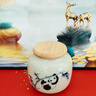 極素手繪熊貓茶葉罐密封罐陶瓷高檔精致便攜小號創(chuàng  )意防潮迷你儲物罐子 熊貓戲竹茶葉罐 250ml 無(wú)規格 曬單實(shí)拍圖