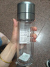 施錦德國(guó)品質(zhì)一鍵開(kāi)蓋玻璃杯按壓式防摔玻璃水杯男雙層大容量泡茶杯 升級(jí)提繩款【杯套+杯刷】450ml 曬單實(shí)拍圖