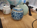 唐豐汝窯金萬(wàn)花茶葉罐防潮家用儲存罐密封罐復古青花陶瓷茶罐茶具配件 金萬(wàn)花茶葉罐 曬單實(shí)拍圖