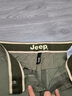 吉普（JEEP）美式大牌高端純棉休閑短褲男士夏季寬松帥氣潮牌運動工裝五分中褲 軍綠色薄款【官方正品】 33 推薦150-160斤 曬單實拍圖