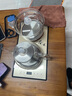 益茶福全自動(dòng)上水電熱水壺底部上水嵌入式茶臺(tái)功夫茶燒水壺飲水燒水一體機(jī)抽水玻璃煮茶壺保溫泡茶壺 SQ-008金色玻璃套裝 1L 曬單實(shí)拍圖