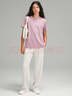 lululemon丨All Yours 女士 T 恤 *棉 LW3ES5S 短袖 薔薇粉 XS /4 曬單實(shí)拍圖