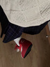 飛躍（FEIYUE）2025爆款女鞋夏季薄款透氣內(nèi)增高紅色德訓(xùn)鞋女休閑百搭運(yùn)動(dòng)小白鞋 紅色 38 曬單實(shí)拍圖