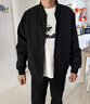 羅蒙棒球領(lǐng)夾克男士2025年春秋季潮牌痞帥休閑寬松大碼飛行員外套男裝 曬單實(shí)拍圖
