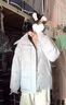 明摩秋MM羽絨服女短款韓版面包服外套冬寬松2024年新款學(xué)生中戲 淡粉色 XL 曬單實(shí)拍圖