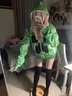 萬華皇苦力怕娘cos服我的世界游戲cos兒童卡通二次元?jiǎng)勇苓吪滹椚?外套 S【建議70-85斤】 曬單實(shí)拍圖