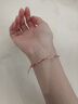 花有心柿s925銀手鏈輕奢小眾精致手串小蠻腰手鏈女2025年新款半鐲半鏈手繩 半鐲半鏈小蠻腰手鏈-玫瑰金 曬單實(shí)拍圖