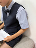 羅蒙兒童禮服男童畢業(yè)套裝英倫風(fēng)男寶周歲生日宴會西服花童演出服140 曬單實(shí)拍圖