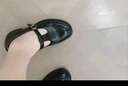 奧古獅登（Agsdon）樂(lè)福鞋女夏季新款復(fù)古T字扣瑪麗珍鞋女軟底小皮鞋 P551006 黑 35 曬單實(shí)拍圖