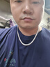 夢(mèng)至尊（MENGZHIZUN） 男士銀項(xiàng)鏈男款 990足銀馬鞭鏈平鏈霸氣粗款日韓時(shí)尚飾品 粗6毫米長(zhǎng)50厘米重約30克 曬單實(shí)拍圖