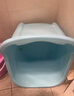 捷貝兒童洗澡桶寶寶浴桶嬰兒大號浴盆可坐小孩泡澡桶家用浴缸全身澡盆 藍色（0-13歲）加長(cháng)款 曬單實(shí)拍圖