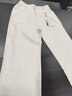 SUSTYLE奢侈高端品牌女裝高檔亞麻窄版闊腿褲女夏季薄款新款高腰休閑防曬 米白色 M 曬單實(shí)拍圖