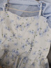 妃莉杋（FeiLiFan）夏季吊帶連衣裙女裝2025新款氣質(zhì)收腰顯瘦甜美開(kāi)衫碎花裙子女套裝 藍(lán)色開(kāi)衫+藍(lán)色吊帶裙 L 【建議108-120斤】 曬單實(shí)拍圖