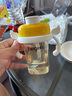 BABY MIND適配hegen奶瓶配件赫根喝水學(xué)飲杯頭直飲吸管杯蓋重力球手柄配件 【直吸】黃色吸管杯蓋 曬單實拍圖