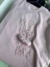 紫涵（ZIHAN）紫涵立體兔子印花T恤女夏季新款粉色減齡寬松圓領(lǐng)落肩袖上衣 粉色 S 曬單實拍圖