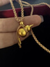 周六福 黃金吊墜男女款足金古法經(jīng)典小葫蘆福運編繩掛墜 計價 4.75g 曬單實拍圖