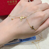 中國黃金（CHINA GOLD）黃金項鏈女18K金蝴蝶流蘇項鏈送女友老婆生日禮物 約1.3g 曬單實(shí)拍圖