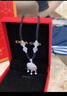 中國黃金（CHINA GOLD）福氣平安鎖銀項鏈女足銀長(cháng)命鎖吊墜年輕款中秋節生日禮物送女友 草莓晶平安鎖項鏈 曬單實(shí)拍圖