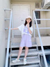艾卡諾 I.KARNOW女童運(yùn)動(dòng)短褲夏季2025新款兒童五分褲薄款夏裝中褲女大童工裝褲子 18442紫色褲子（涼感純棉） 170 曬單實(shí)拍圖