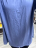 柏屋舞苑柏屋現(xiàn)代舞上衣舞蹈服練功服女寬松高端莫代爾短袖t恤121120011 澗石藍 170 曬單實拍圖