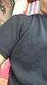 羅蒙（ROMON）彈力竹節(jié)網(wǎng)眼冰絲短袖T恤男半袖男打底衫夏季新款薄款圓領(lǐng)男T恤衫 黑色+深灰色【兩件裝】 2XL 【建議150-170斤】 曬單實(shí)拍圖