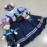 G.DUCKKIDS童裝洛麗塔公主裙女童連衣裙夏季朱迪兒童裙子兔子警官生日蓬蓬裙 朱迪裙子+裙撐 110 尺碼4~5歲【100-110cm】 曬單實拍圖