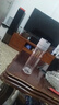 ihold一鍵開蓋雙層玻璃杯防燙男士耐高溫速開飲用水杯子辦公泡茶杯車載 月光銀 350ml 曬單實拍圖