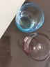 樂美雅家用玻璃杯子套裝水杯玻璃彩色透明果汁杯早餐杯喝茶泡茶杯大容量酒店超市同款 320ml混合裝(冰粉冰藍(lán)各1個) 曬單實拍圖