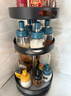 JCZS德國品質(zhì)廚房調料置物架360度旋轉調味品家用油鹽圓形多層收納盒 智慧黑大號-調料架【可旋轉】 曬單實(shí)拍圖
