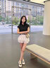 回力半拖帆布鞋女2024新款包頭春夏季外穿小香風(fēng)一腳蹬懶人板鞋子 黑色 尺碼偏大 34 220 曬單實(shí)拍圖