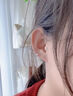 蔓笙S999足銀耳釘女養(yǎng)耳洞四爪睡覺免摘耳骨釘防閉塞不易過敏學(xué)生耳飾 金色8mm【4只裝】 曬單實(shí)拍圖