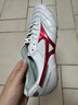 美津濃（MIZUNO）小李子美津濃莫雷拉MORELIA 2高端日產(chǎn)AG短釘袋鼠皮足球鞋成人男 白紅色P1GA250360 42.5 (275JP) 曬單實(shí)拍圖