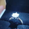 DR.KU人工培育鉆石一克拉鉆戒VVS2求婚戒指微鑲小鉆結婚生日情人節(jié)禮物 一克拉莫桑鉆戒/D級/3EX/VVS1 開口（可調節(jié)大?。?曬單實拍圖