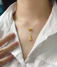 智玉云祥999足金一體項(xiàng)鏈黃金小蠻腰吊墜女細(xì)款鎖骨鏈時(shí)尚套鏈埃菲爾鐵塔 附送證書 曬單實(shí)拍圖