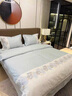 蓮夢(mèng)妮輕奢100S長(cháng)絨棉四件套花卉刺繡被套全棉純棉床單笠裸睡床上用品 阿黛爾-西子蘭 床單款 1.5米(200*230被套) 曬單實(shí)拍圖