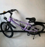 飛鴿高端兒童自行車(chē)山地車(chē)減震雙碟剎男女孩6-8-9-16歲賽車(chē)單速變速車(chē) 頭燈紫色+變速一體輪+減震雙碟剎 18寸適合120-140CM 曬單實(shí)拍圖