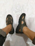 鞋子男夏季透氣網(wǎng)面鞋軟底輕便開(kāi)車鞋戶外涼鞋涉水洞洞鞋沙灘鞋男 沙灘網(wǎng) 咖色 40 曬單實(shí)拍圖