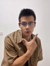 GENIUS MELODY開(kāi)學(xué)黑色斯文近視眼鏡框男款痞帥大臉近視可配度數散光防藍光變色 黑銀框 配近視1.56非球面 曬單實(shí)拍圖